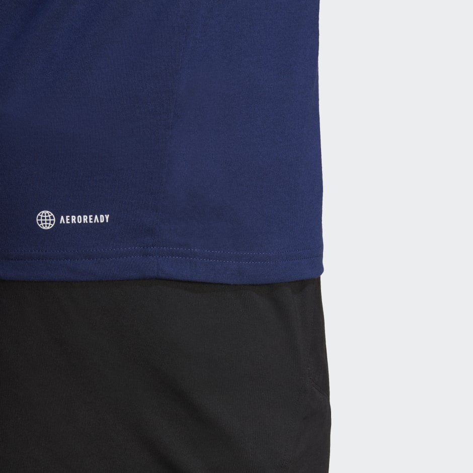REMERA ADIDAS AZUL ALGODON