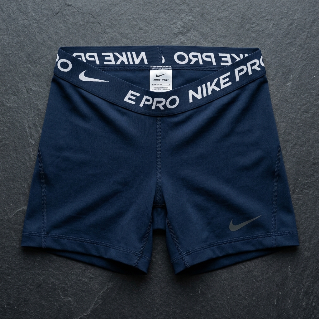 Calza Nike Pro Shorts Dama Azul Marino