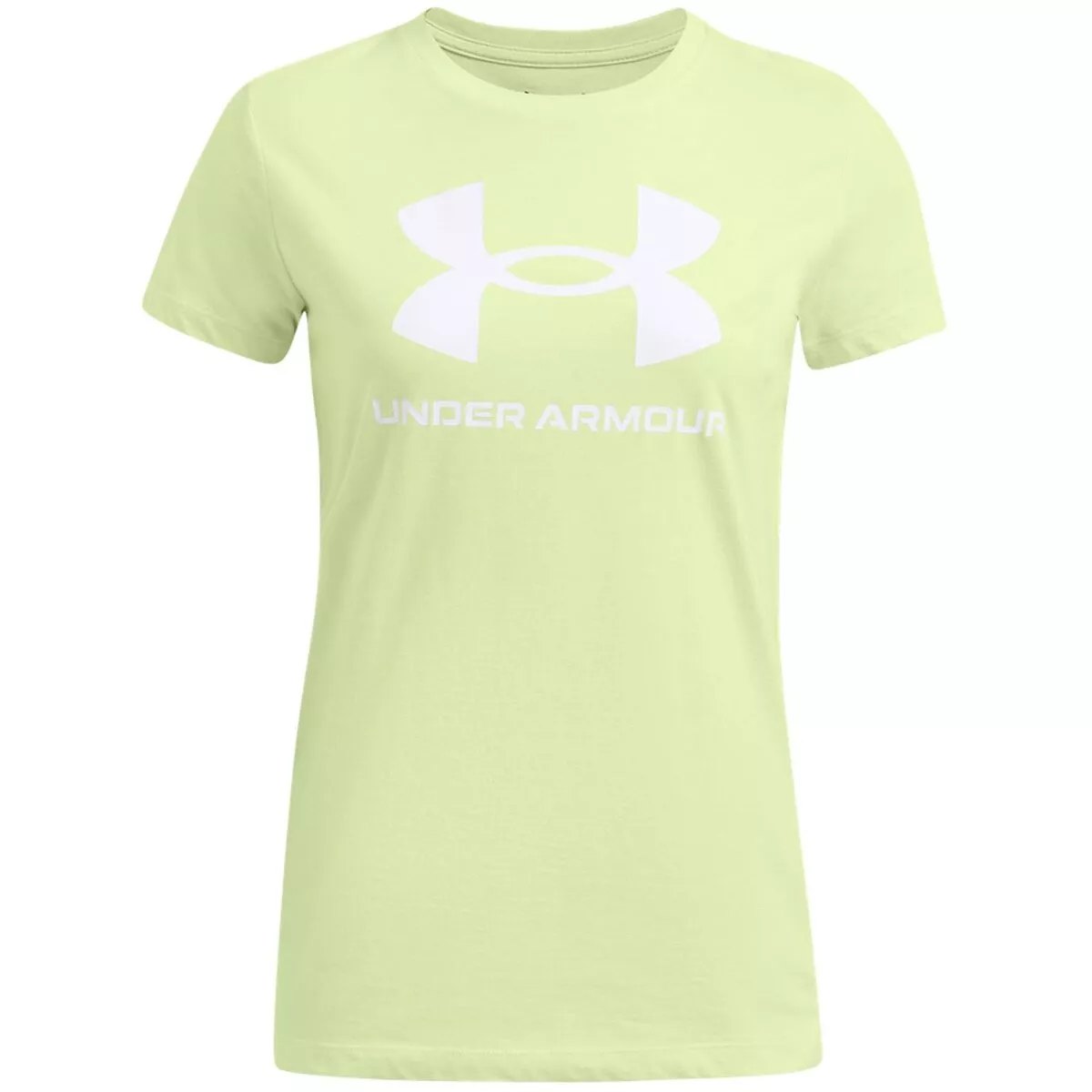 REMERA W UA LOGO GRN