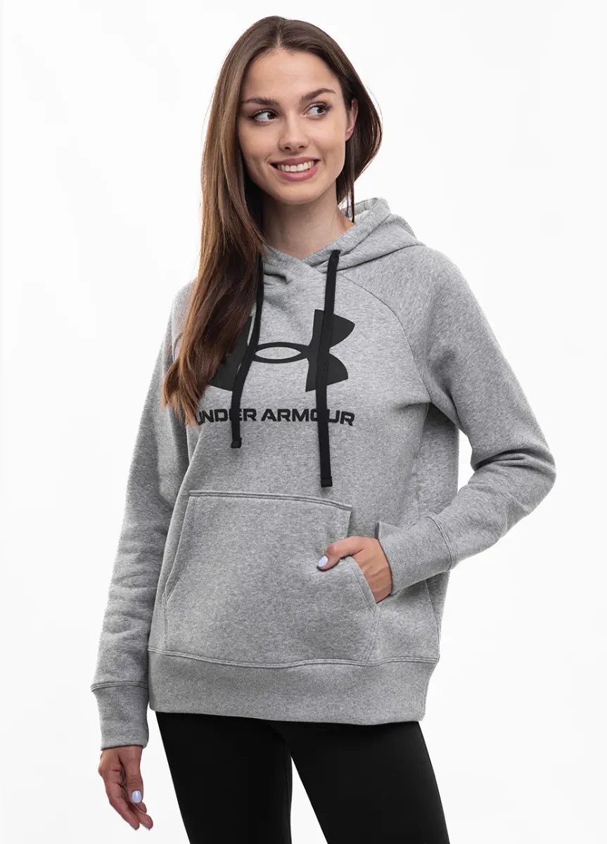 RIVAL FLEECE LOGO HOODIE GRY