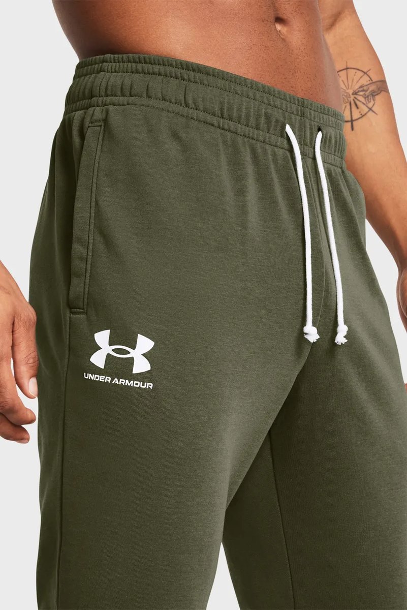 JOGGER UA RIVAL TERRY GRN