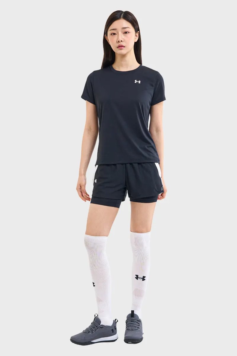 REMERA UA W SOLID BLK